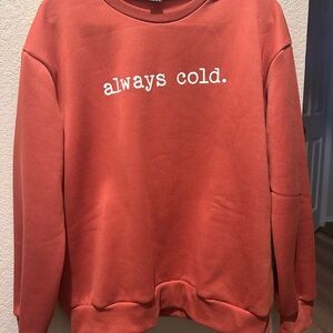 always cold sweater
